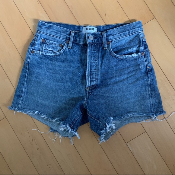 Agolde Reese denim shorts - Picture 6 of 8
